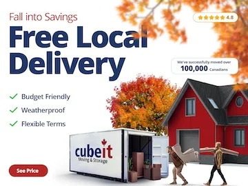 Cubeit Portable Storage Promotion